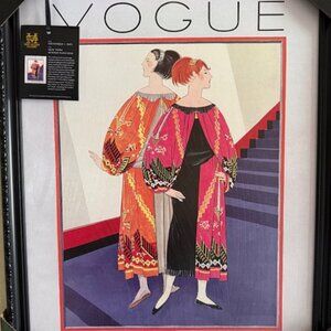 Framed Vogue Magazine Cover Art Print - New York Winter Fashions